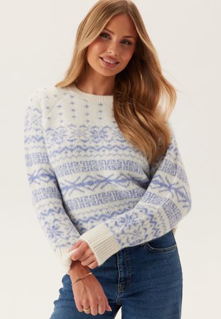 ONLY-Onlxmas Nordic Ls O-neck Knt-S