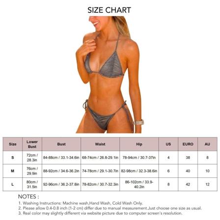 Damer Bikini Badetøj Halter Hals Stropper Lukning Blinkende Stof To Dele Badetøj Billede Farve S