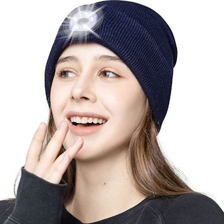Mössa med ljus 5 LED