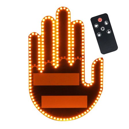 Bil Gest Bakljus LED-indikator med Fjärrkontroll Enkel Installation Bakruta Skylt Batteridriven Bilindikator Stråle Bilpryl för Kul Säkerhet