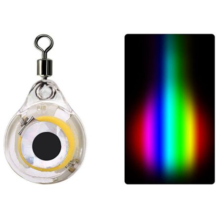 Mini Fiske Lokkelys LED Dypvanns Undervanns Øyeform Fiske Bleksprut Fiskeagn Lysende Lokkemiddel For Å Tiltrekke Fisk