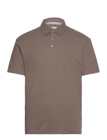 Jprcc Soft Linen Blend Ss Polo Jack & J S Brown