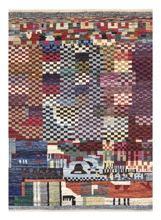 Noué À La Main Berbère Colourful Tapis 206X281 De Laine