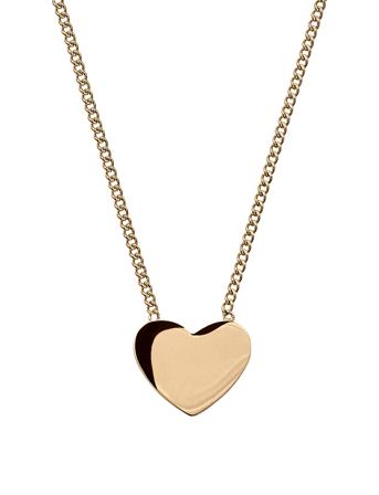 Pure Heart Necklace Gold Accessories Kids Jewellery Necklaces Dainty Necklaces Gull Edblad*Betinget Tilbud