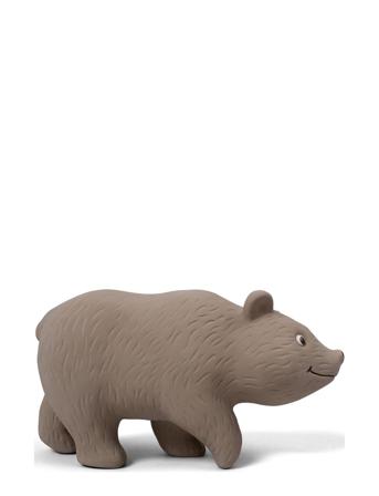 Teather In Natural Rubber - Bertram The Bear Beige Filibabba