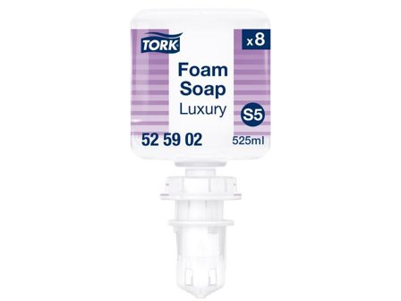 TORK Tvål S5 Luxury Mini Handtvätt Skumtvål 525ml - Lyreco - Städ och hygien - Tvål och hygien - Hygiensystem - Tork