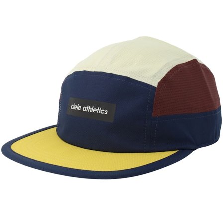 Ciele - Blå 5panel Keps - Gocap Field Iconicbar Deepspace Darkwinered 5-panel @ Hatstore