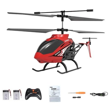 Radiostyret helikopter Smart Altitude Hold RC 2.4G Trådløs Legering 2 Batterier