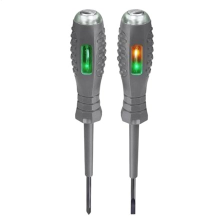 Spændingstester Skruetrækker, 2 stk. Berøringsfri Spændingsdetektor, 2 i 1 Elektricitetsdetektor Skruetrækker, Spændingstest Skruetrækkerværktøj, 