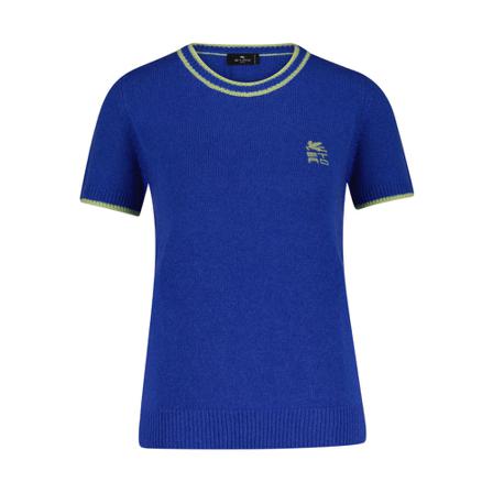 Etro, T-Shirts Blauw, Dames, Maat:M