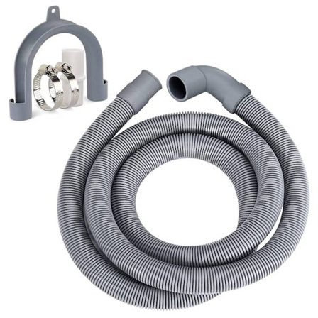 Tvättmaskinsslang Avloppsslang Tvättmaskin 2,5M Avloppsslangförlängning för Tvättmaskiner Diskmaskiner