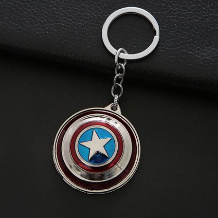Avengers Alliance nyckelring Captain USA Shield/Bright Silver