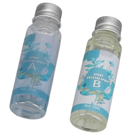 4 stk. Klar AB Epoksyharpikssett med Herder Hurtigtørkende Høyglans Hard Støping Epoksyharpiks for Smykkefremstilling Form Håndverk 25ml