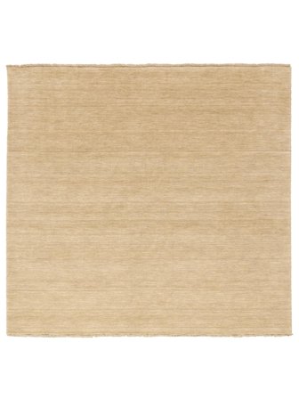 Grand Handloom Fringes Tapis - Beige Crème 250X250 Laine