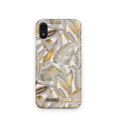 iDeal Of Sweden Matkapuhelinkotelo Platinum Leaves iPhone XR:lle Beige,Guld