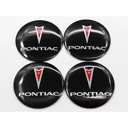 4 st 56mm 60mm Pontiac Logo Bil Emblem Hjulcentrum Navkapsel Auto Fälg Ombyggnad Dammtäta Märkesöverdrag Klistermärke Styling Tillbehör-WELLNGS
