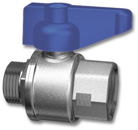 LK Systems 507B Kulventil rak, 20 x 20 mm Blå, Installation