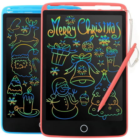 Galaxy 2-pakkia Magic Board 8,5 tuuman LCD-piirtotauluja lapsille, värikäs näyttö, opettavainen lelulahja