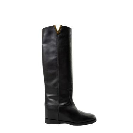 Via Roma 15, Boot Czarny, Kobieta, Rozmiar: 38 1/2 EU