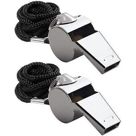 Metallinen Coach-tuomarinpilli kaulanauhalla, erittäin kova ruostumattomasta teräksestä valmistettu pilli koululiikuntaan, koripalloon, 