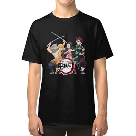 Sjov Demon Slayer Manga Inosuke Zenitsu Nezuko Tanjiro T-shirt