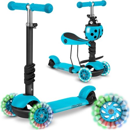 Tre-hjulig sparkcykel Ricokids Buggy - turkos