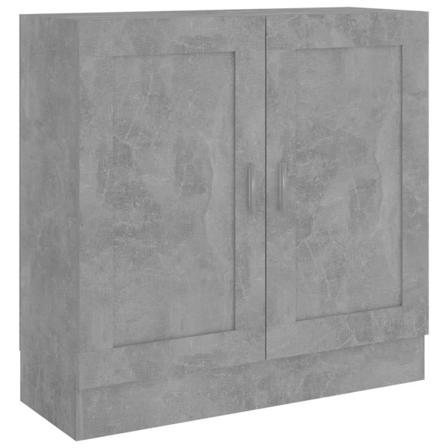Vidaxl Bokhylla Betonggrå 82,5x30,5x80 Cm Konstruerat Trä Grå