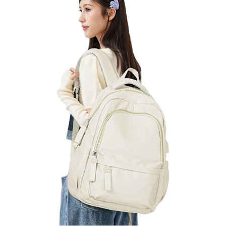 Laptop-ryggsekk, vanntett laptop-ryggsekk med 18-tommers USB-ladende skolesekk