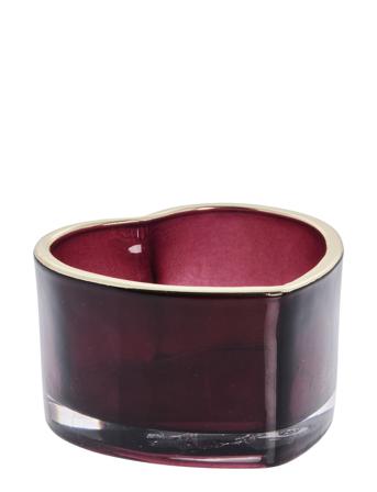 Melia Heart Home Decoration Candlesticks & Tealight Holders Tealight Holders Rød Lene Bjerre