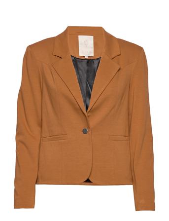 Carmen Blazer Blazers Single Breasted Blazers Brun Minus
