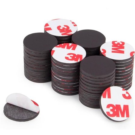 Itseliimautuva magneettilevy Ø20mm 50-pakkaus