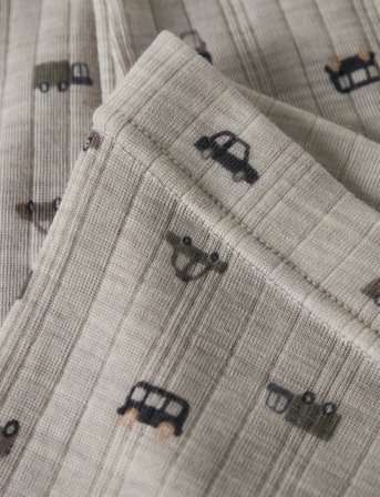 name it Nmmwang Wool Needle Longjohn Noos - Grey - 116