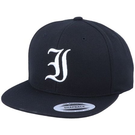 Iconic - Svart snapback Keps - I Letter 3D Black Snapback @ Hatstore