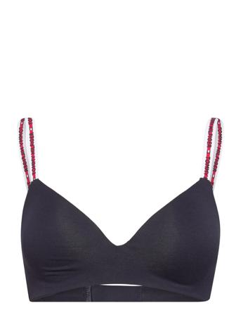 Lightly Lined Triang Lingerie Bras & Tops Soft Bras Non Wired Bras Navy Tommy Hilfiger