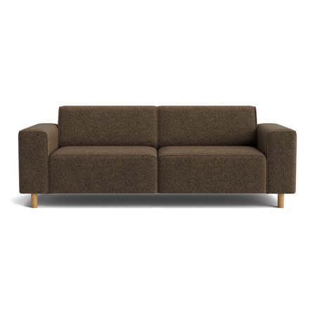 Seam 3-Sitzer-Sofa in Anthology Braun, modernes Design mit bequemer Federung für optimalen Sitzkomfort, einfarbig, 78cm