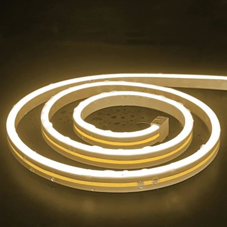 Mjuk Neon LED-strip 2m - Varmvit