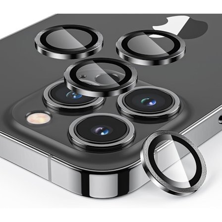 Kameran linssin suojakalvo iPhone 16pro/16promax -puhelimille, 3 kpl, linssin suojakalvo, HD läpinäkyvä karkaistu kovuus naarmuuntumaton kuplaton