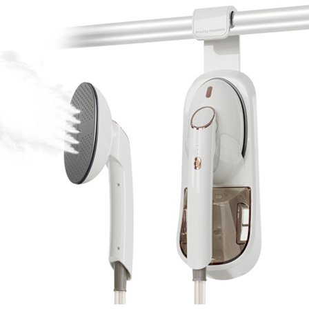 Kraftfuld og alsidig dampgenerator til hjemmet, 1500W Stor strygesål, 400 ml aftagelig vandtank