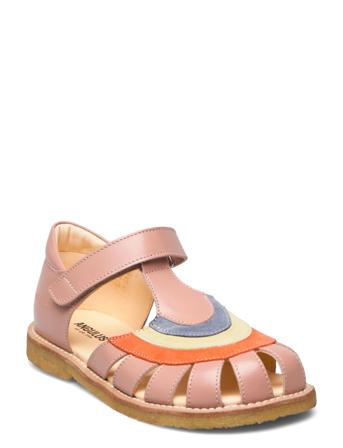 Sandals - Flat - Closed Toe - Shoes Summer Shoes Sandals Multi/mønstret ANGULUS*Betinget Tilbud