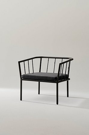 Jotex - Leunstoel Zwart Zwart - MENTON - Koop Tuinfauteuils bij Jotex