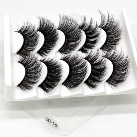 par løsøgonfransar - 3D faux mink G-55 Black