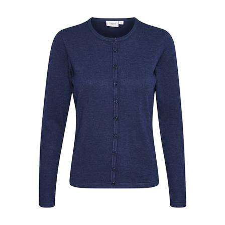 Saint Tropez R-Neck Cardigan Blå, Dame Cardigans