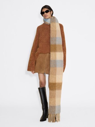 Holzweiler - Fresia - Blue Check - Womens - One size