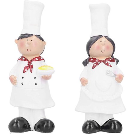 Kokkihahmot Keittiöön, Hienoa Työtä Hartsi Pari Kokki Figuriini Kokki Figuriini Patsas, Keittiön Sisustukseen Keittiöbaari Kaappi Leipomo Koristelahja