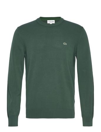 Sweaters Strikket Trøje Med Rund Hals Grøn Lacoste