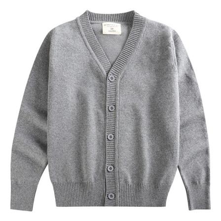 Toddler Enfärgad Tröja Långärmad V-hals Casual Tröja