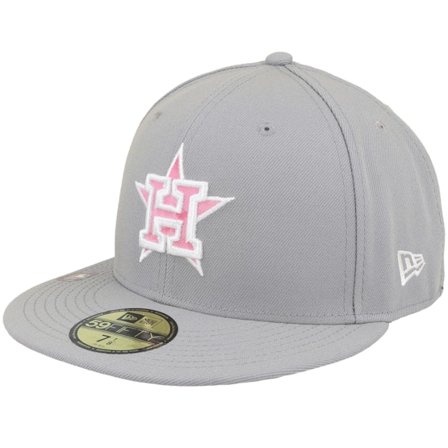 New Era - MLB Grey fitted Czapka Z Daszkiem - Houston Astros MLB22 Mothers Day 59FIFTY Grey Fitted @ Hatstore