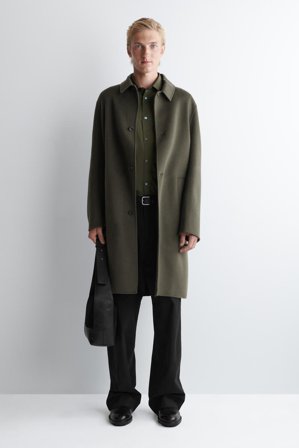 COS Homme Chemise Habillée En Coton in Vert