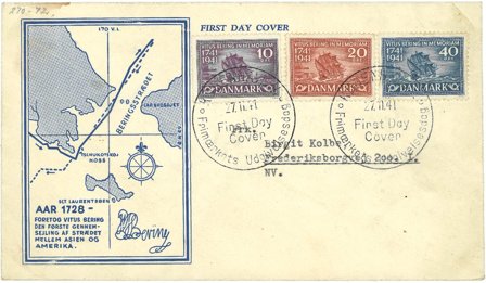 Danmark 1941 - AFA 270-272 - FDC