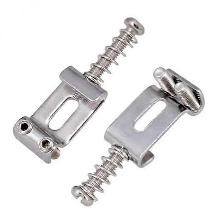 3X 6 X Gitarr Tremolo Stall Sadel Roller Bridge Tremolo Sadlar, Silver, Hög